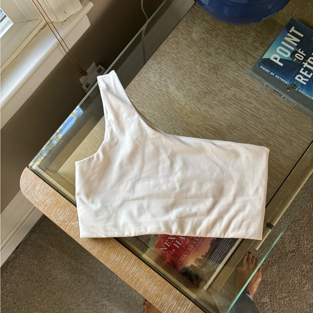 Girlfriend Collective One-Shoulder Bra Tank Top
